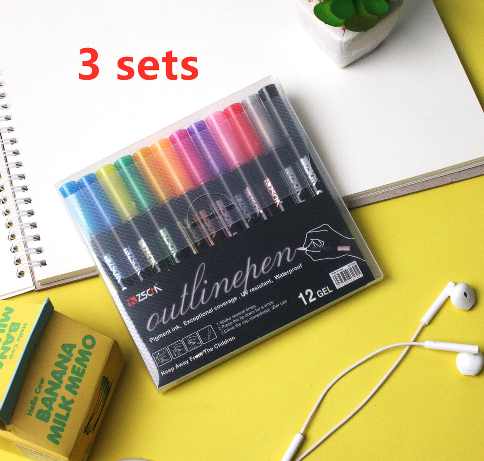 Freehand stationery highlighters