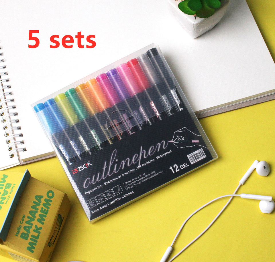 Freehand stationery highlighters