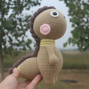 Wool little dinosaur handmade DIY material package