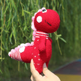 Wool little dinosaur handmade DIY material package